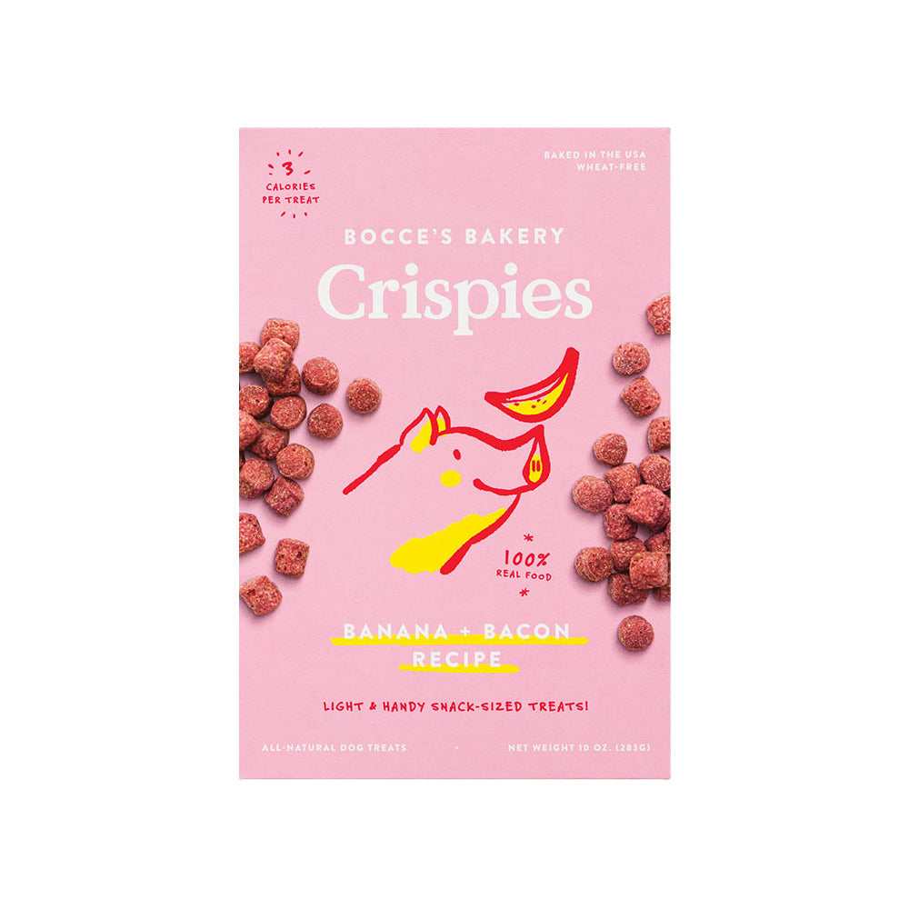 Bocce's Dog Crispies Bacon And Banana 10oz.