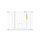 Carlson Extra Wide Pet Gate with Slide Handle White 29-51 X 30in.