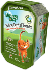 Emerald Pet Feline Dental Cat Treats Catnip 11oz