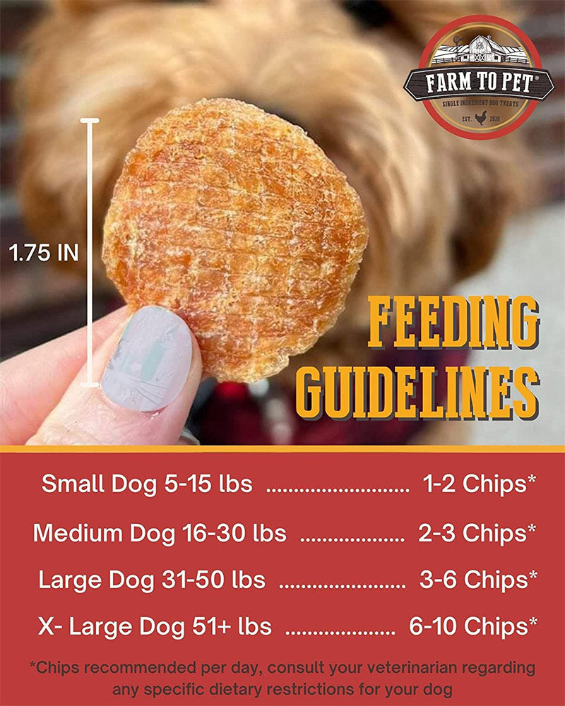 Farm to Pet Chicken Chips 4oz